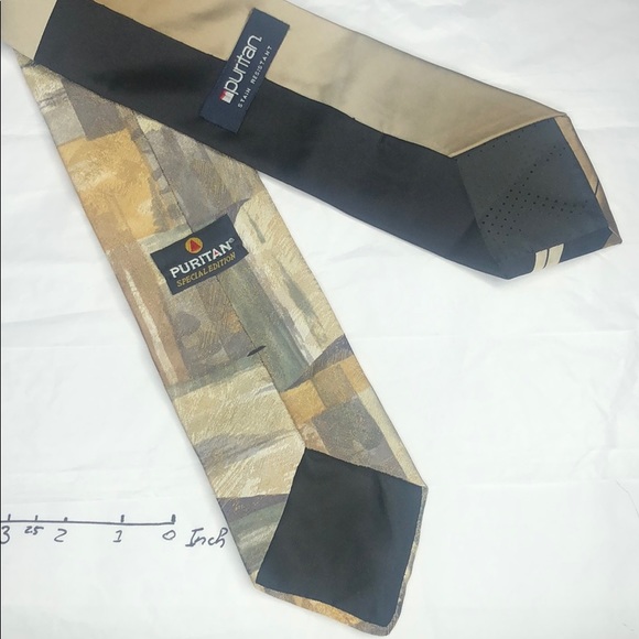 3/$15 Puritan Tie set of 2 silk, Polyester brown - Picture 5 of 10